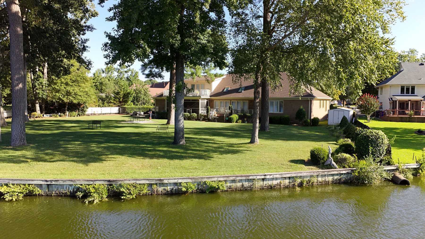 Aerial waterfront property overview captured by CAPI