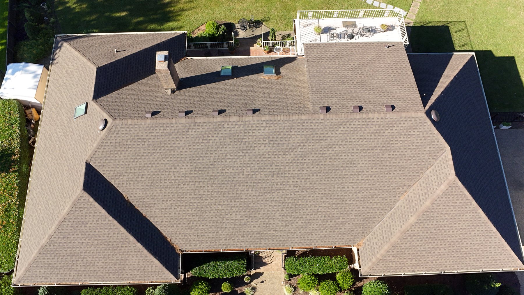 Full aerial residential roof overview captured by CAPI