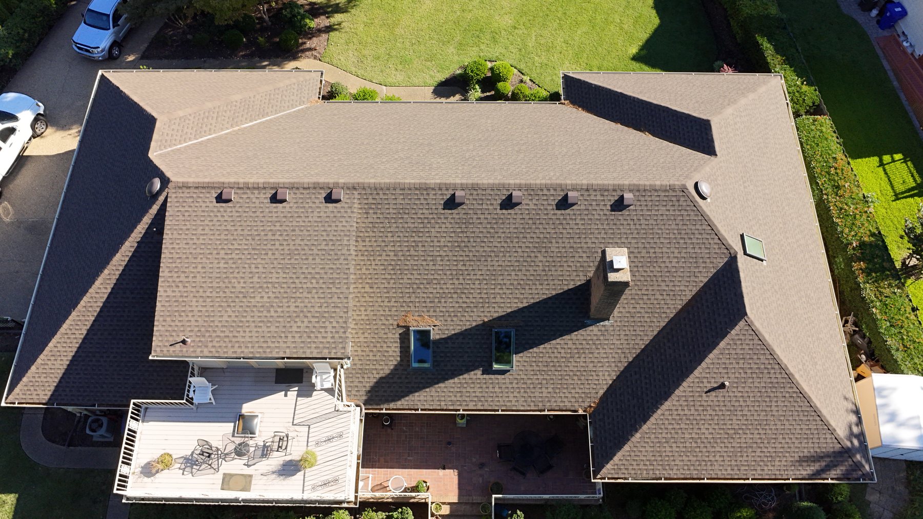 Alternate aerial residential roof overview captured by CAPI
